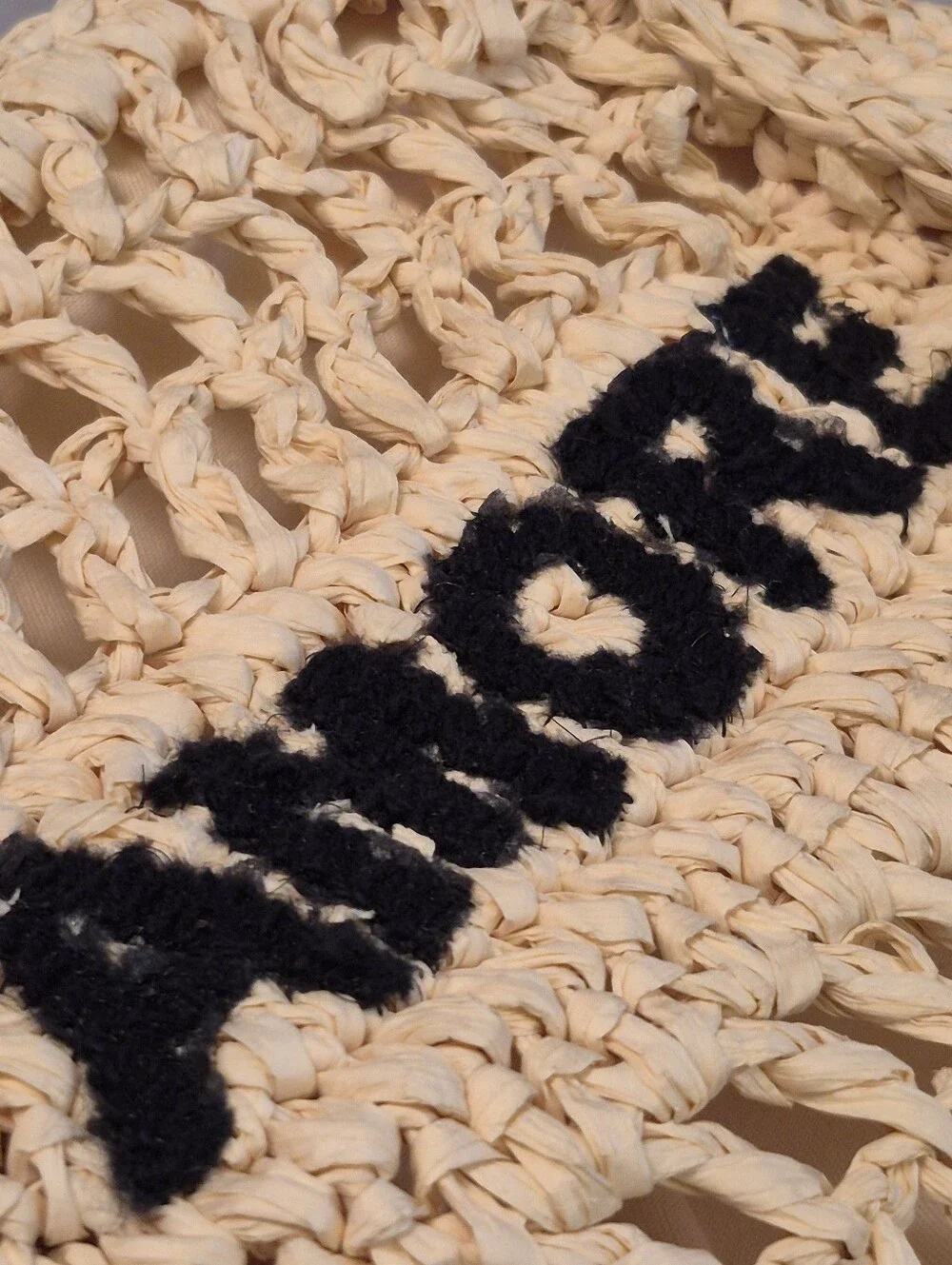 NWT Universal Thread Cream Colored Raffia Crocheted Bag